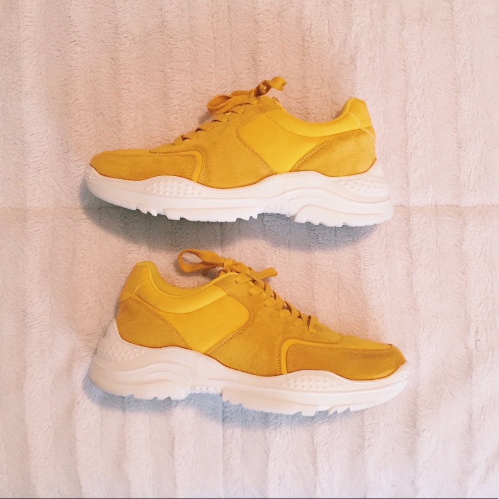 ✨Yellow Chunky Sneakers✨